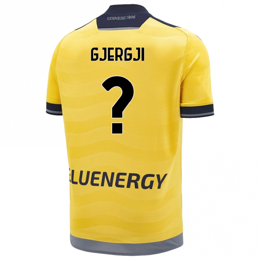 Enfant Football Maillot Alessio Gjergji #0 Doré Tenues Extérieur 2024/25