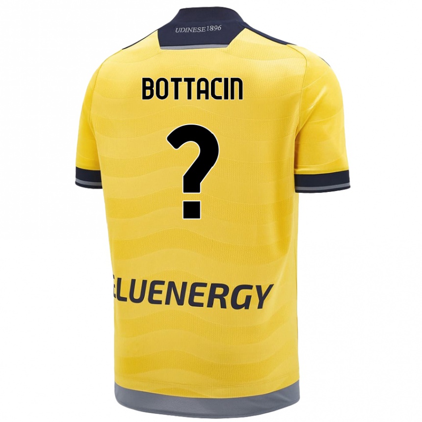 Enfant Football Maillot Enrico Bottacin #0 Doré Tenues Extérieur 2024/25