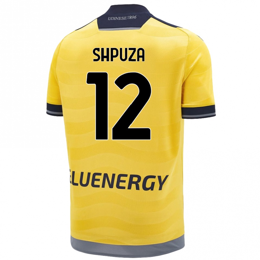 Enfant Football Maillot Kleo Shpuza #12 Doré Tenues Extérieur 2024/25