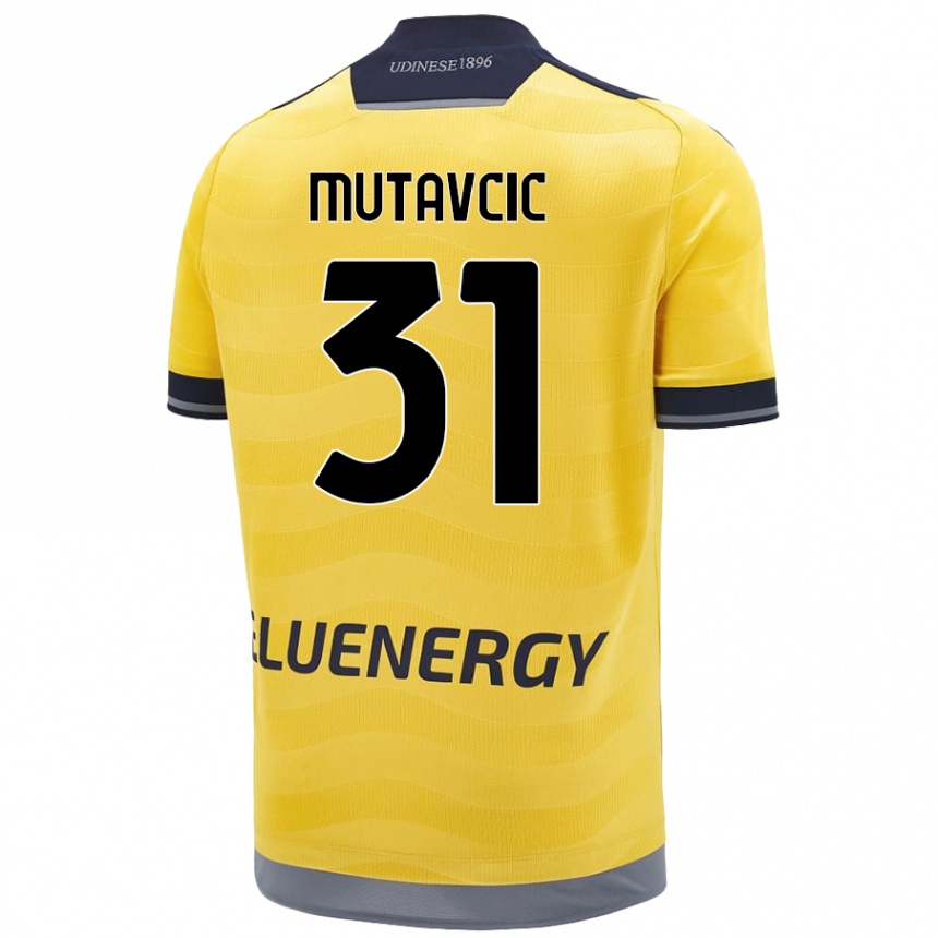 Enfant Football Maillot Jan Mutavcic #31 Doré Tenues Extérieur 2024/25