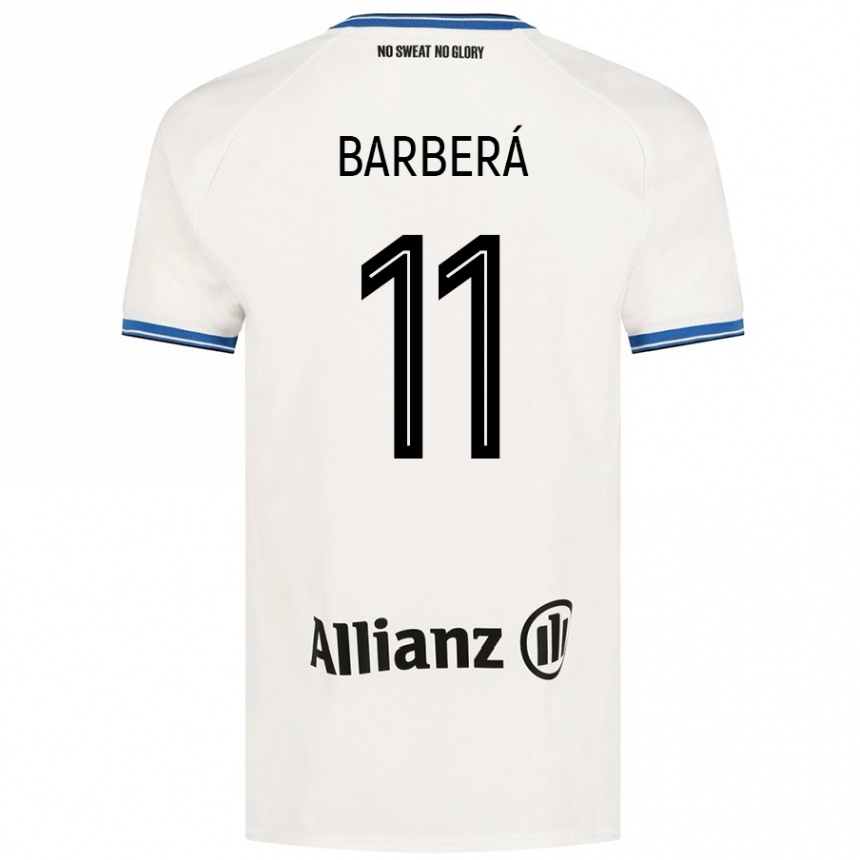 Enfant Football Maillot Víctor Barberá #11 Blanc Tenues Extérieur 2024/25