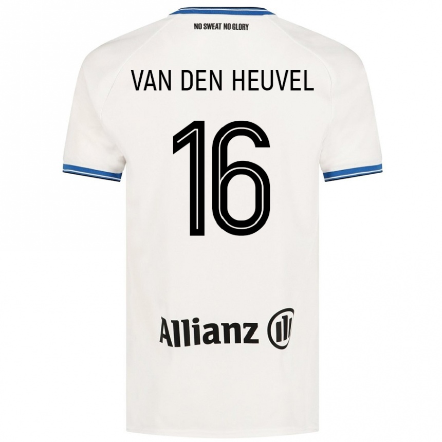 Enfant Football Maillot Dani Van Den Heuvel #16 Blanc Tenues Extérieur 2024/25