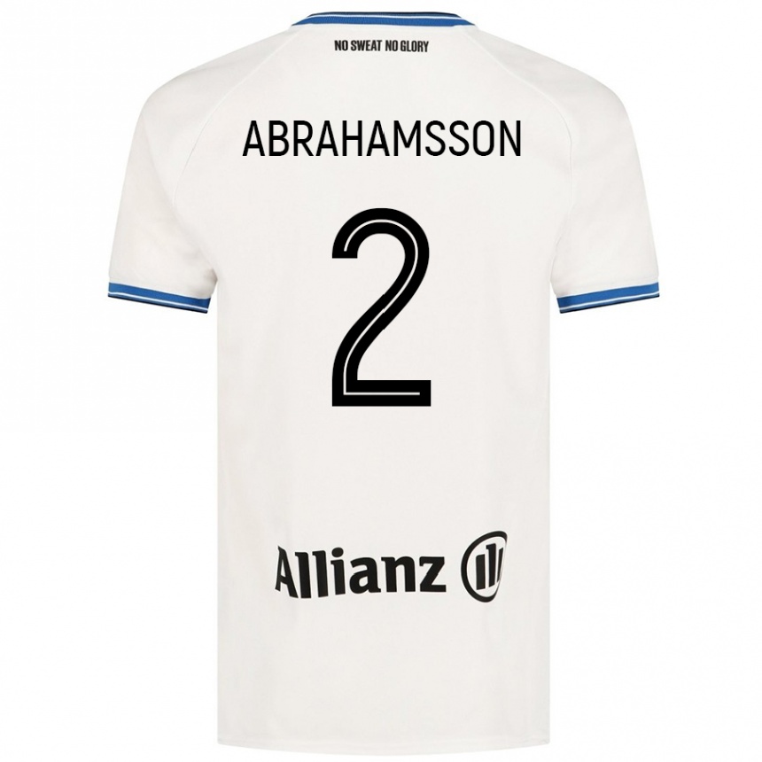 Enfant Football Maillot Sejde Abrahamsson #2 Blanc Tenues Extérieur 2024/25