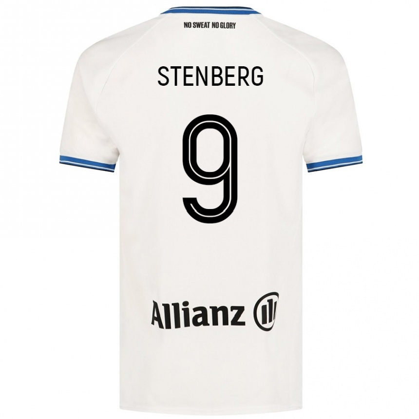 Enfant Football Maillot Hanna Stenberg #9 Blanc Tenues Extérieur 2024/25