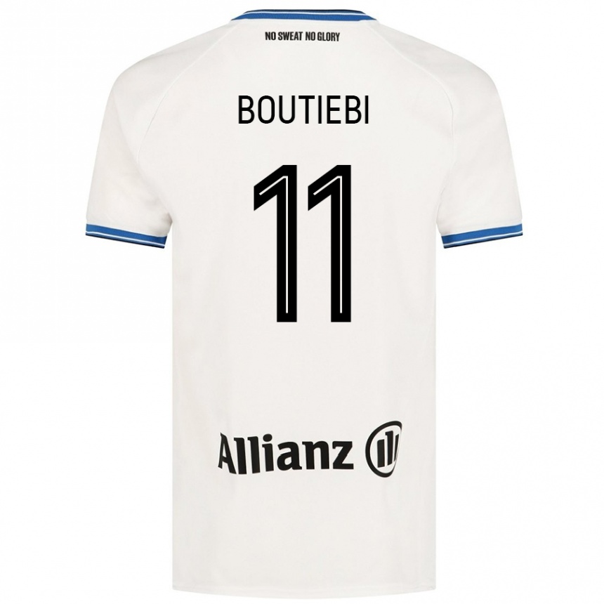 Enfant Football Maillot Rania Boutiebi #11 Blanc Tenues Extérieur 2024/25