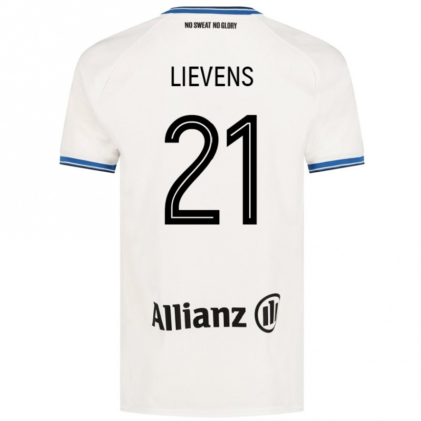 Enfant Football Maillot Caitlin Lievens #21 Blanc Tenues Extérieur 2024/25