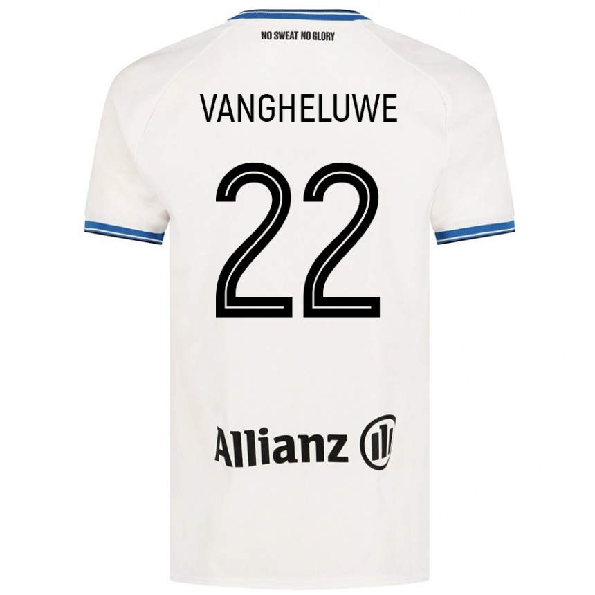 Enfant Football Maillot Jody Vangheluwe #22 Blanc Tenues Extérieur 2024/25