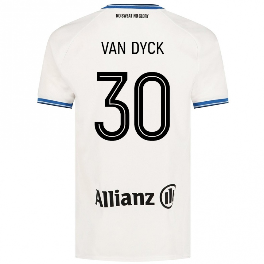 Enfant Football Maillot Nell Van Dyck #30 Blanc Tenues Extérieur 2024/25