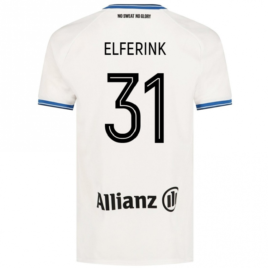 Enfant Football Maillot Marie Elferink #31 Blanc Tenues Extérieur 2024/25