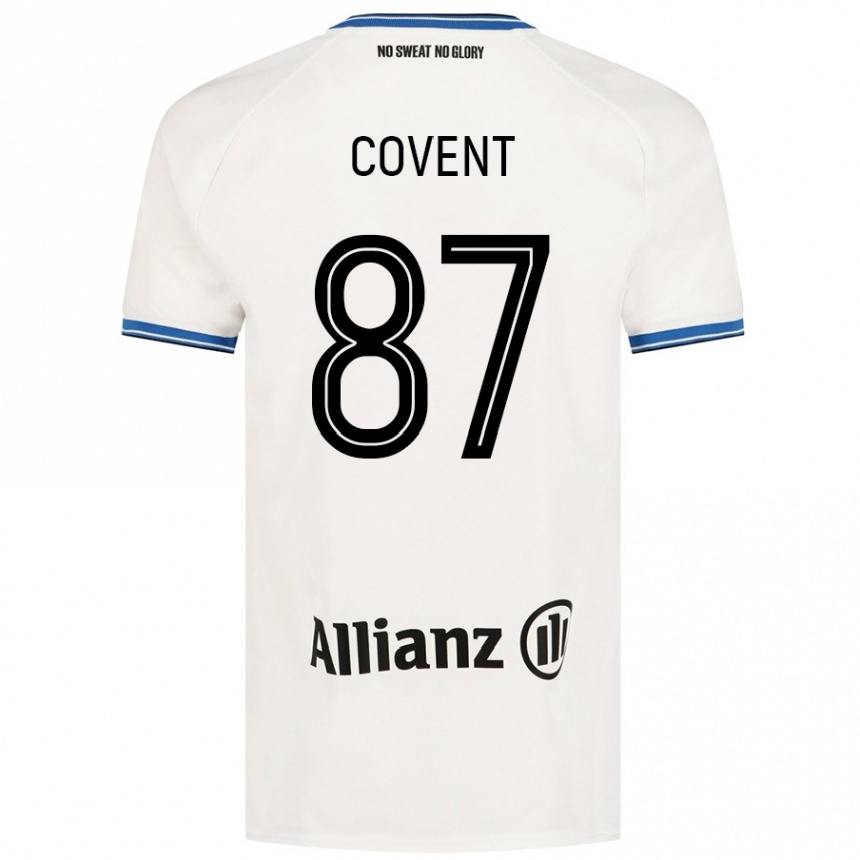 Enfant Football Maillot Jorijn Covent #87 Blanc Tenues Extérieur 2024/25