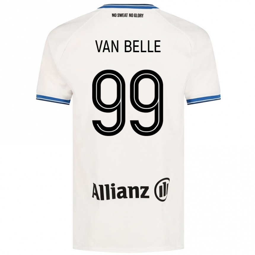 Enfant Football Maillot Lyndsey Van Belle #99 Blanc Tenues Extérieur 2024/25