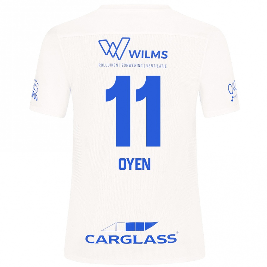 Enfant Football Maillot Luca Oyen #11 Blanc Tenues Extérieur 2024/25