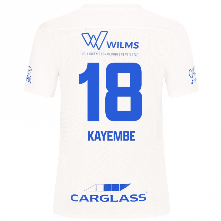 Enfant Football Maillot Joris Kayembe #18 Blanc Tenues Extérieur 2024/25