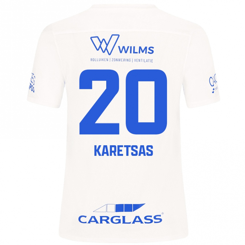 Enfant Football Maillot Konstantinos Karetsas #20 Blanc Tenues Extérieur 2024/25