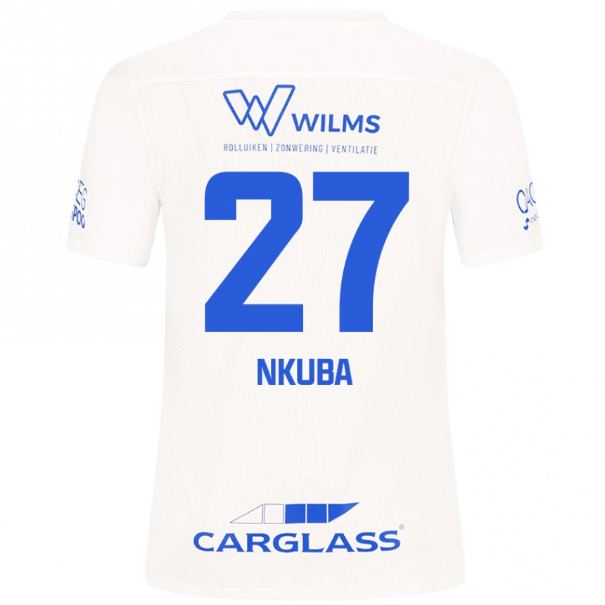 Enfant Football Maillot Ken Nkuba #27 Blanc Tenues Extérieur 2024/25