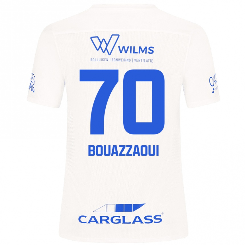 Enfant Football Maillot Ilyas Bouazzaoui #70 Blanc Tenues Extérieur 2024/25