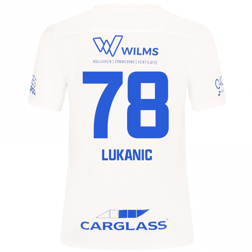 Enfant Football Maillot Luka Lukanic #78 Blanc Tenues Extérieur 2024/25