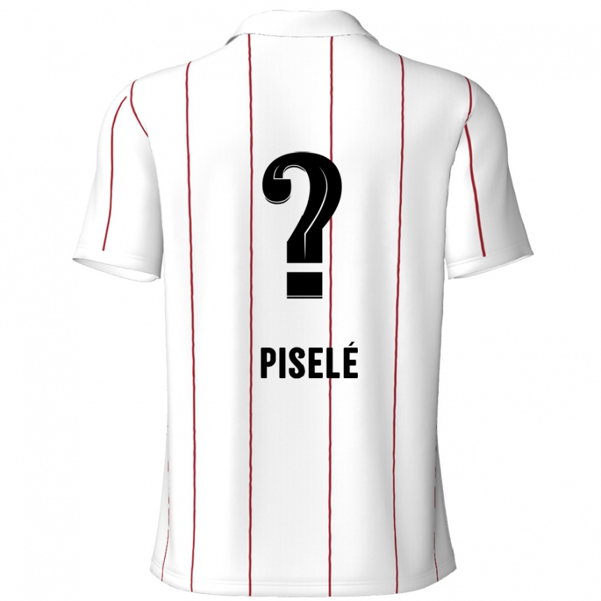 Enfant Football Maillot Lowie Piselé #0 Blanc Noir Tenues Extérieur 2024/25