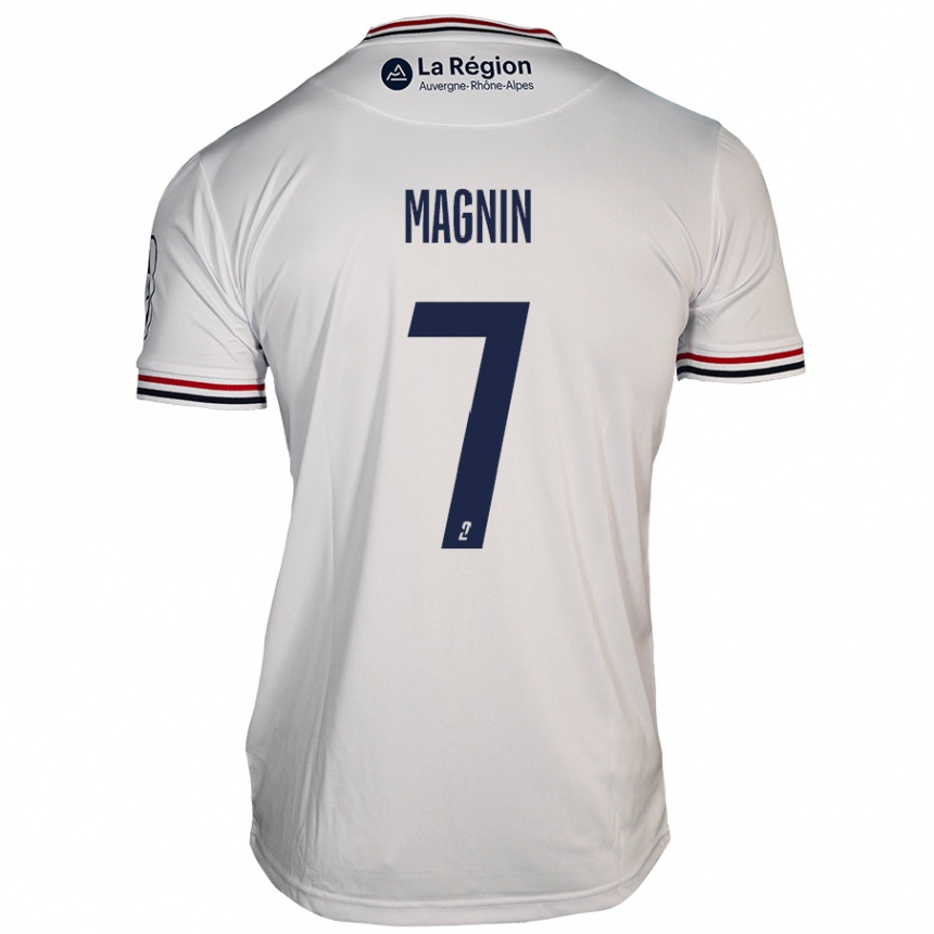 Enfant Football Maillot Yohann Magnin #7 Blanc Tenues Extérieur 2024/25