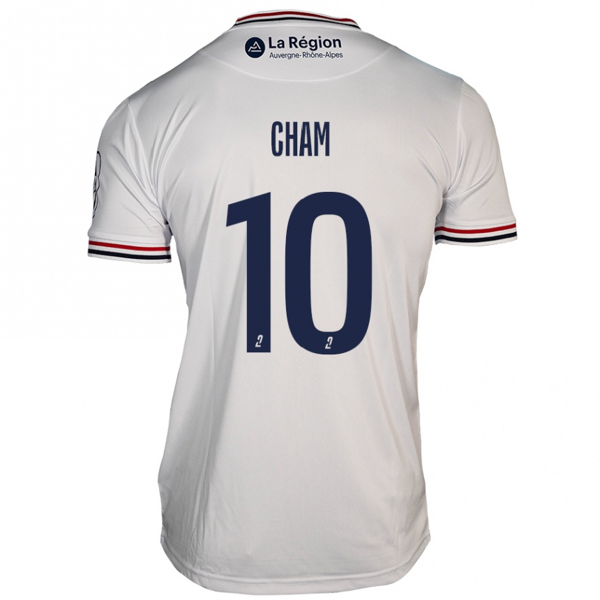 Enfant Football Maillot Muhammed Cham #10 Blanc Tenues Extérieur 2024/25