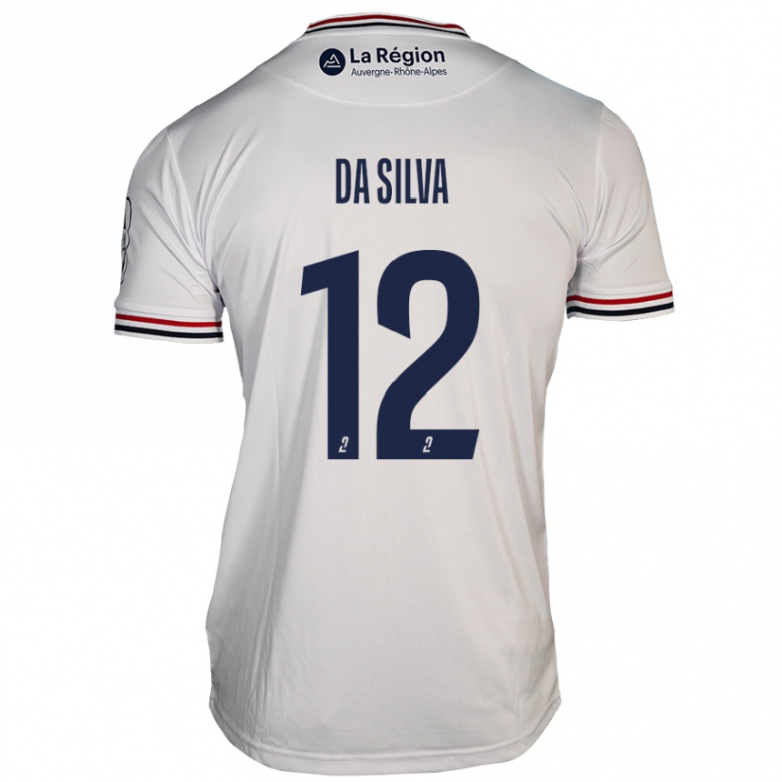 Enfant Football Maillot Damien Da Silva #12 Blanc Tenues Extérieur 2024/25