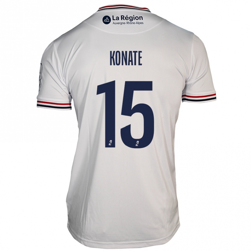 Enfant Football Maillot Cheick Oumar Konaté #15 Blanc Tenues Extérieur 2024/25