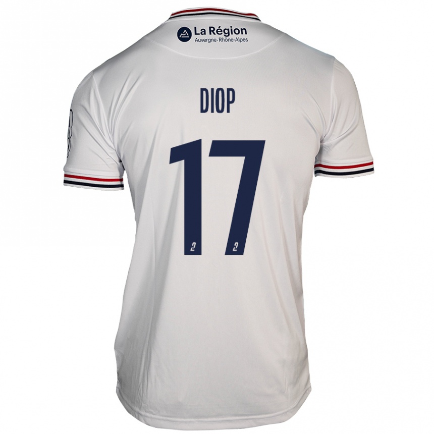 Enfant Football Maillot Ousmane Diop #17 Blanc Tenues Extérieur 2024/25