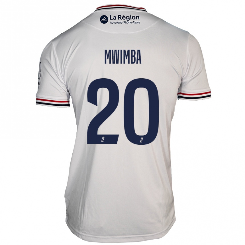 Enfant Football Maillot Josué Mwimba Isala #20 Blanc Tenues Extérieur 2024/25