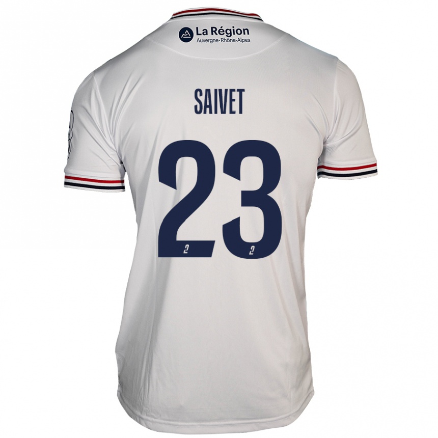 Enfant Football Maillot Henri Saivet #23 Blanc Tenues Extérieur 2024/25