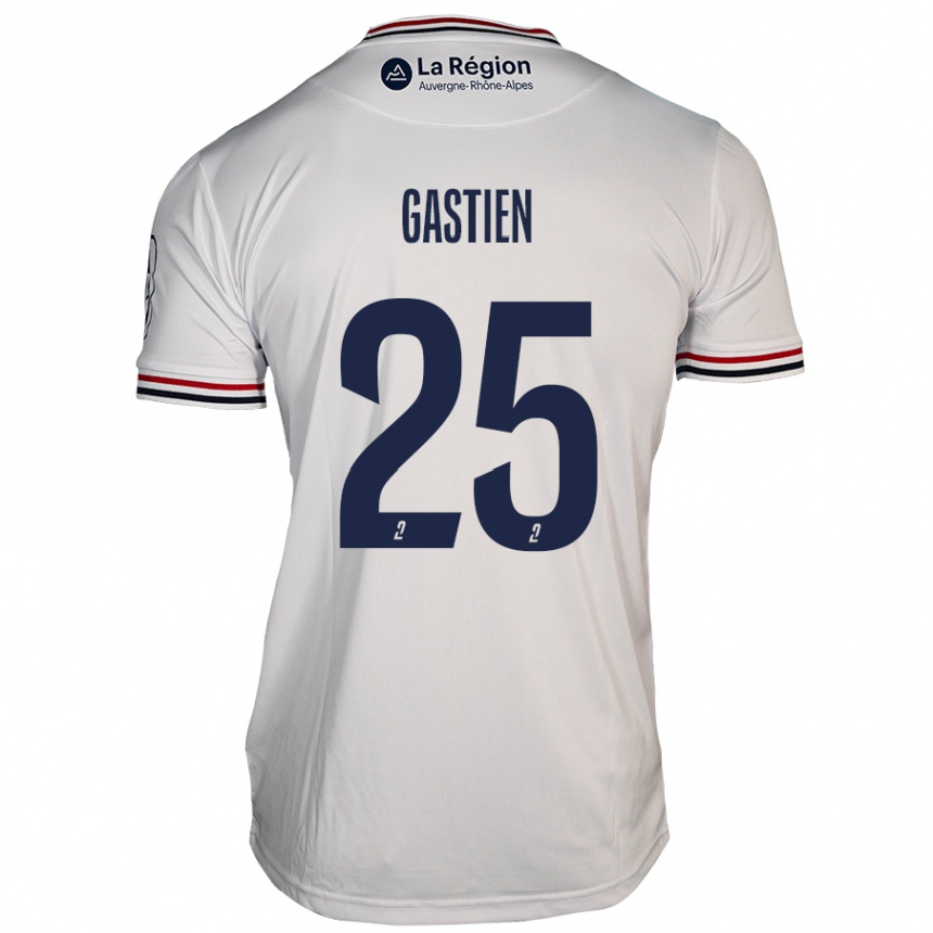 Enfant Football Maillot Johan Gastien #25 Blanc Tenues Extérieur 2024/25