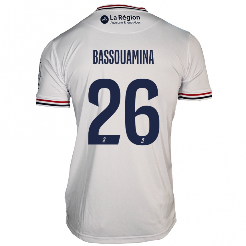 Enfant Football Maillot Mons Bassouamina #26 Blanc Tenues Extérieur 2024/25