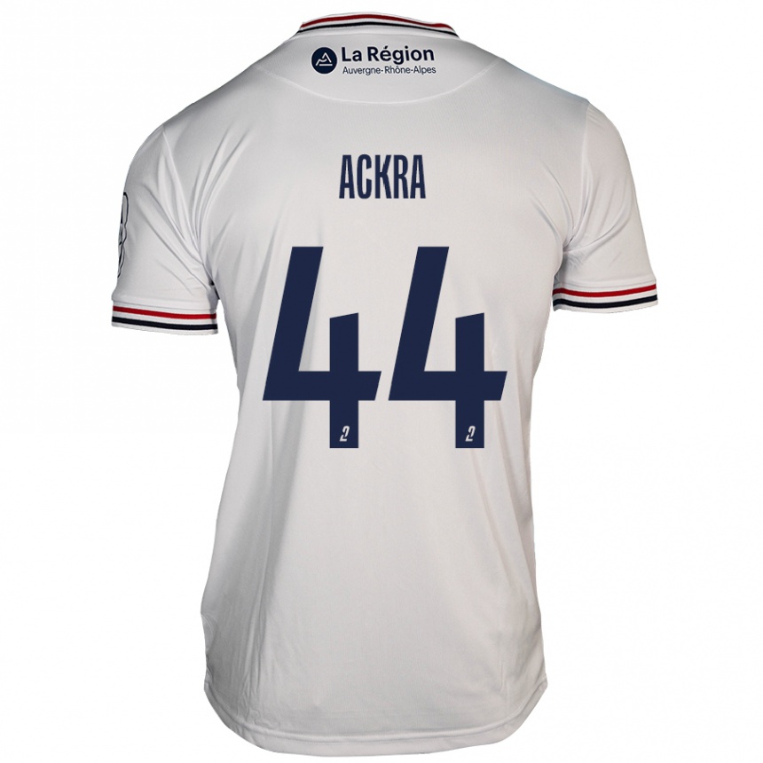 Enfant Football Maillot Allan Ackra #44 Blanc Tenues Extérieur 2024/25