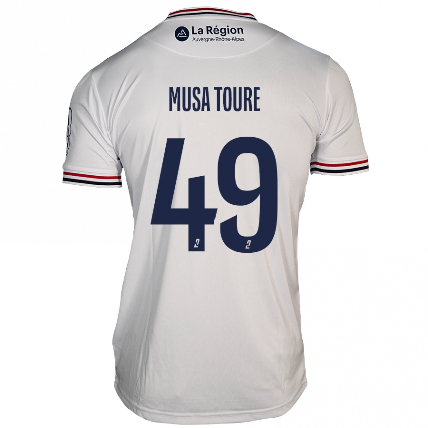 Enfant Football Maillot Musa Toure #49 Blanc Tenues Extérieur 2024/25