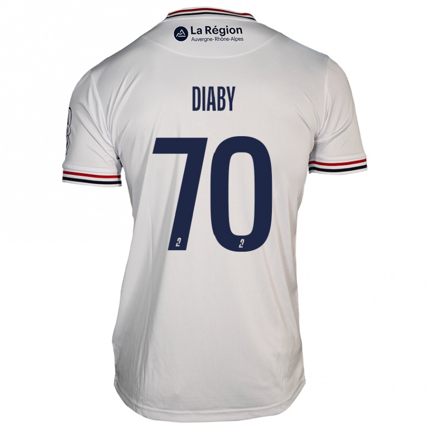 Enfant Football Maillot Yadaly Diaby #70 Blanc Tenues Extérieur 2024/25