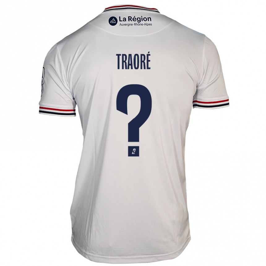 Enfant Football Maillot Soumaela Traoré #0 Blanc Tenues Extérieur 2024/25