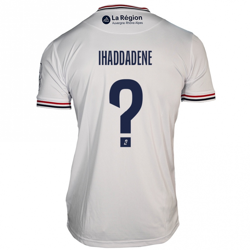 Enfant Football Maillot Ilan Ihaddadene #0 Blanc Tenues Extérieur 2024/25