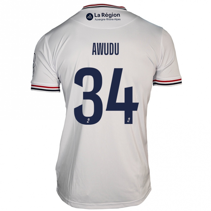 Enfant Football Maillot Sumaila Awudu #34 Blanc Tenues Extérieur 2024/25