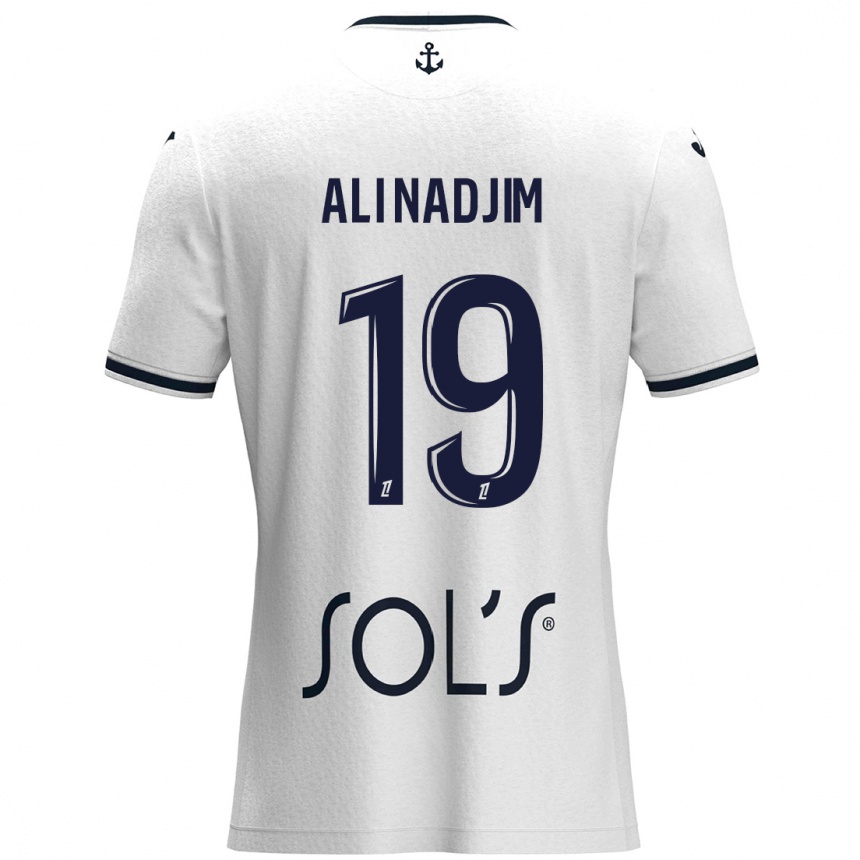 Enfant Football Maillot Nadjma Ali Nadjim #19 Blanc Bleu Foncé Tenues Extérieur 2024/25