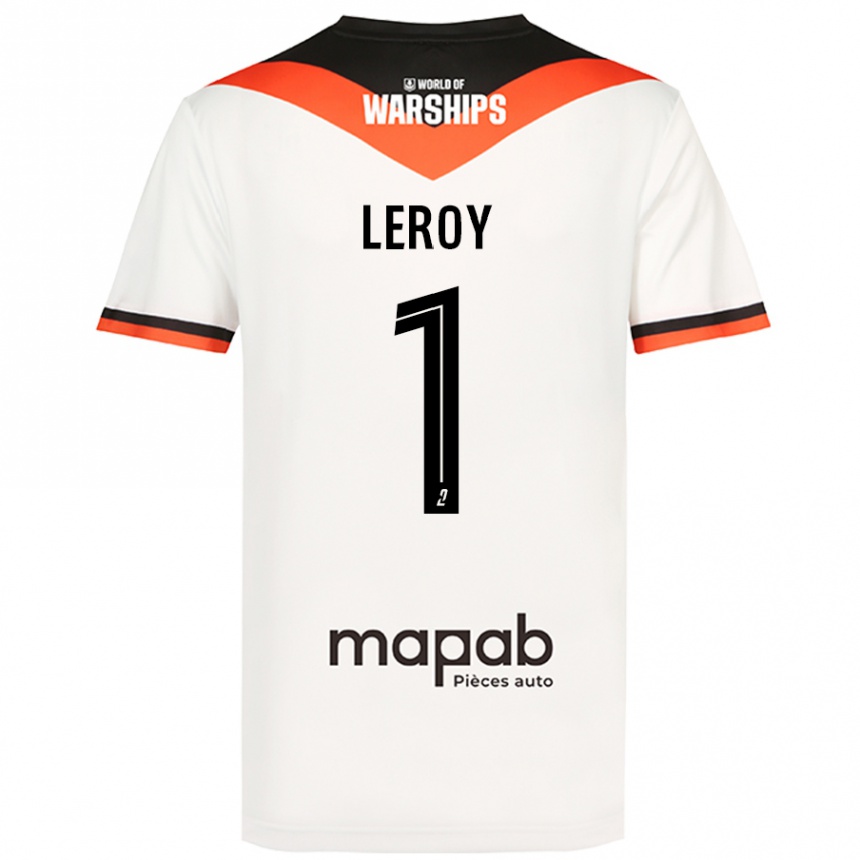 Enfant Football Maillot Benjamin Leroy #1 Blanc Tenues Extérieur 2024/25