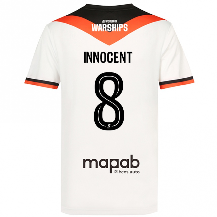 Enfant Football Maillot Bonke Innocent #8 Blanc Tenues Extérieur 2024/25