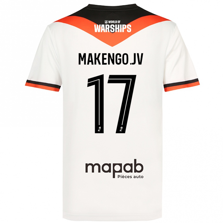 Enfant Football Maillot Jean-Victor Makengo #17 Blanc Tenues Extérieur 2024/25