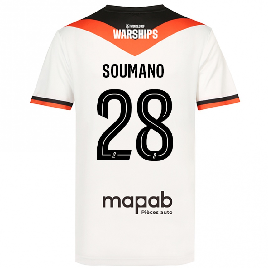 Enfant Football Maillot Sambou Soumano #28 Blanc Tenues Extérieur 2024/25