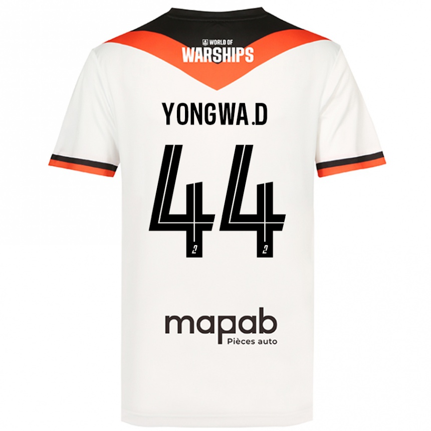 Enfant Football Maillot Darlin Yongwa #44 Blanc Tenues Extérieur 2024/25