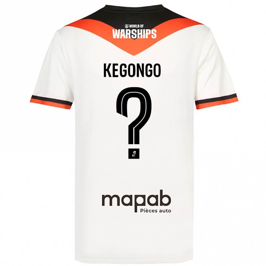 Enfant Football Maillot Clarence Kegongo #0 Blanc Tenues Extérieur 2024/25