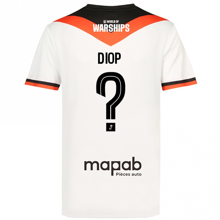 Enfant Football Maillot Samba Diop #0 Blanc Tenues Extérieur 2024/25