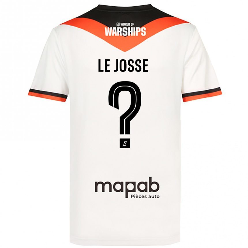 Enfant Football Maillot Ewen Le Josse #0 Blanc Tenues Extérieur 2024/25