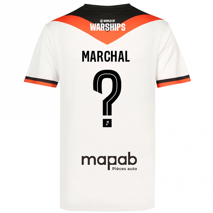 Enfant Football Maillot Noam Marchal #0 Blanc Tenues Extérieur 2024/25