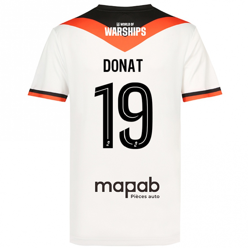 Enfant Football Maillot Noa Donat #19 Blanc Tenues Extérieur 2024/25