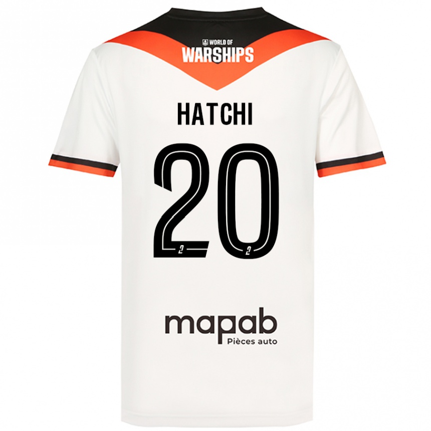 Enfant Football Maillot Jérémy Hatchi #20 Blanc Tenues Extérieur 2024/25