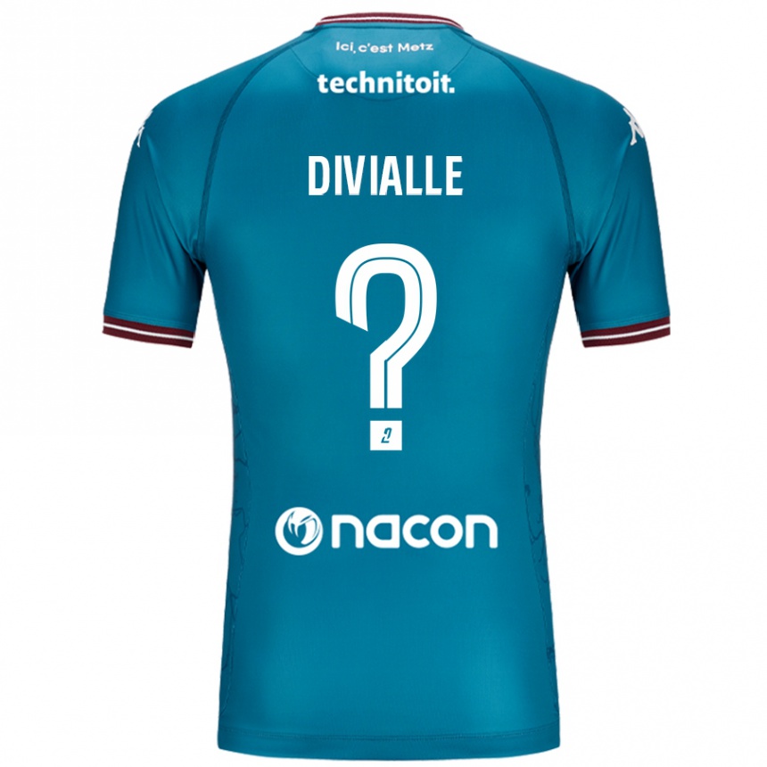 Enfant Football Maillot Charles Divialle #0 Bleu Pétrole Tenues Extérieur 2024/25